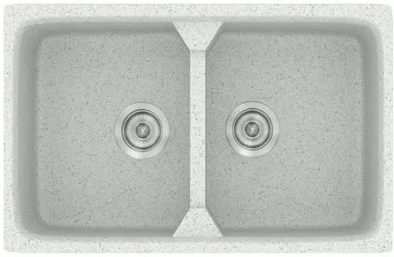 Νεροχύτης Κουζίνας Sanitec Classic 318 78x21x51cm Granite White