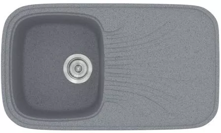 Νεροχύτης Κουζίνας Sanitec Classic 315 82x18x50cm Metallic Silver