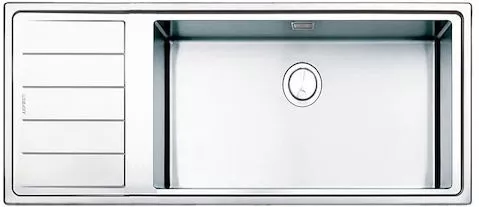 Νεροχύτης Κουζίνας Apell Linear Plus LNP1161 L Inox Λείος Ένθετος με Γούρνα & Ποδιά Αριστερά 100x21.5x50cm