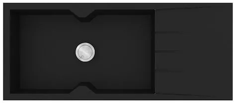 Νεροχύτης Κουζίνας Sanitec Granite 817 Nero από Γρανίτη 116 1B 1D 80cm 116x20x50cm