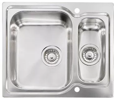 Νεροχύτης Κουζίνας Sanitec Stainless Steel Sinks 11692 Inox 60cm με Ποδιά Αριστερά 58x20x50cm