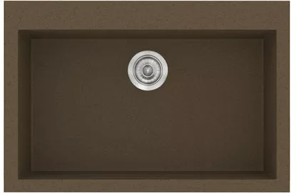 Νεροχύτης Κουζίνας Sanitec Classic 338 Ένθετος 70cm 70x19x50cm Granite Rust