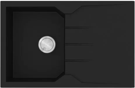 Νεροχύτης Κουζίνας Sanitec Granite 807 Nero 79 1B 1D 79x20x50cm