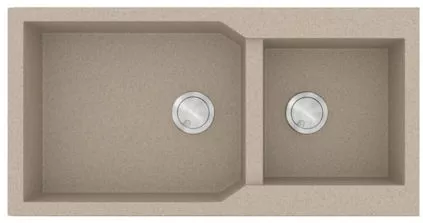 Νεροχύτης Κουζίνας Sanitec Granite 803 Ένθετος 98 2B 98x20x50cm Sabbia