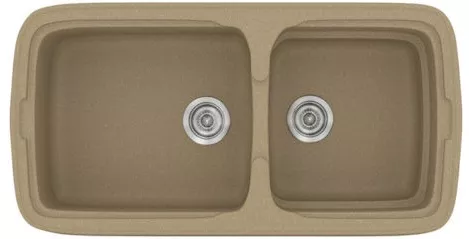 Νεροχύτης Κουζίνας Sanitec Classic 305 96x22.5x51cm Metallic Cream