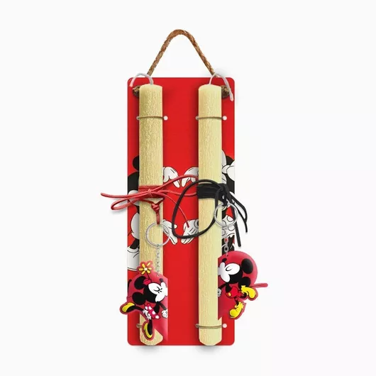 Πασχαλινή Λαμπάδα Jajala με Στολίδι Mr. and Mrs. 30cm Σετ 2τμχ Πολύχρωμο