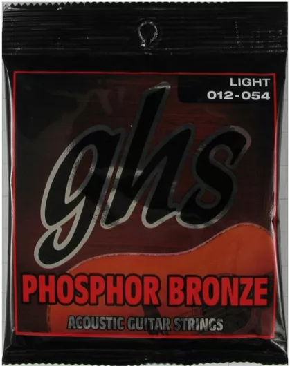 Χορδές Ακουστικής Κιθάρας GHS Strings S325 Phosphor Bronze Light 12 - 54