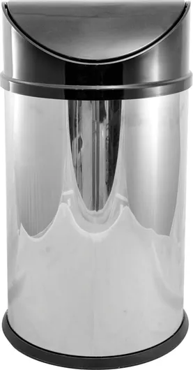 Κάδος Απορριμμάτων 16lt Ασημί