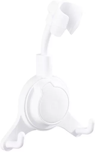 Βάση για Τηλέφωνο Μπάνιου HUH-0133 Επιτοίχια με Γάντζους Λευκό