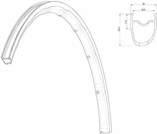 Ζάντα Ποδηλάτου Mavic Ksyrium Elite Ust 28'' Οπίσθια