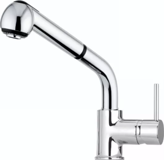 Μπαταρία Κουζίνας Macart Πάγκου Ανάμεικτη Βαρέως Τύπου με Κεραμικό Δίσκο 1 Οπής Χρωμέ