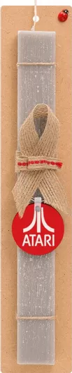 Πασχαλινή Λαμπάδα Atari Σετ με Ξύλινο Μπρελόκ Αρωματική Γκρι