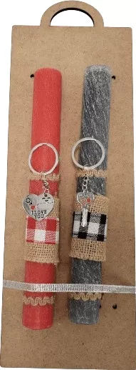 Πασχαλινή Λαμπάδα Romvous CANDLE330 Χειροποίητη Αρωματική Σετ 2τμχ 0