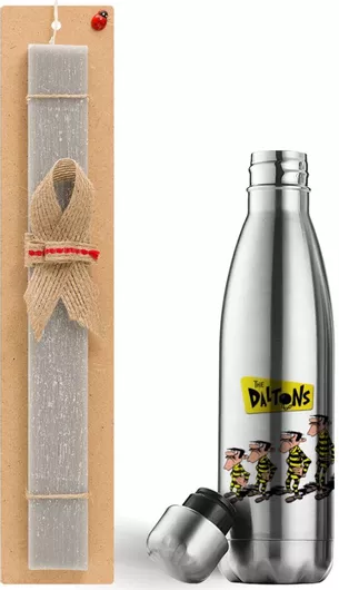 Πασχαλινή Λαμπάδα The Daltons Σετ με Θερμός Inox 500ml Αρωματική Γκρι