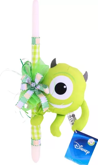 Πασχαλινή Λαμπάδα με Λούτρινο Mike Μπαμπούλας ΑΕ Πολύχρωμο