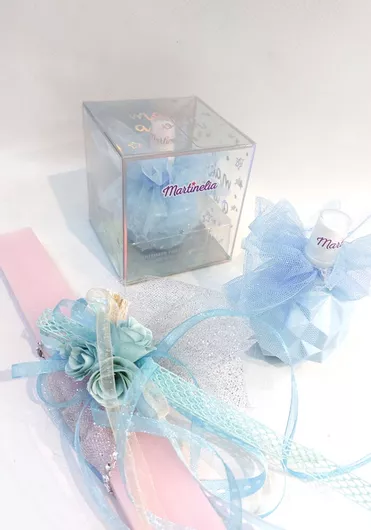 Πασχαλινή Λαμπάδα L35035 Romance Σετ με Κολόνια Martinelia Ροζ / Μπλε