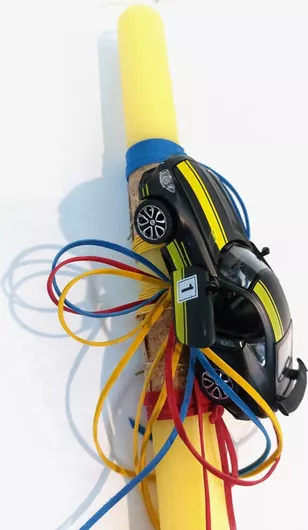 Πασχαλινή Λαμπάδα LF09M Mersedes Spor Pullback Κίτρινο