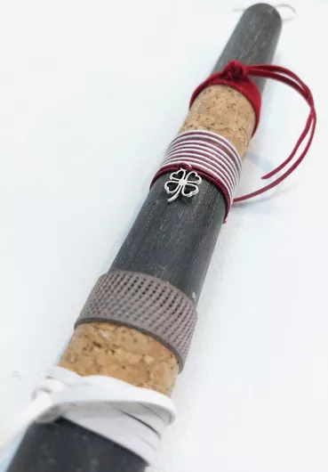 Πασχαλινή Λαμπάδα LΑ-899 Αρωματική με Μεταλλικό Στοιχείο Γκρι