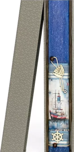 Πασχαλινή Λαμπάδα Γέραλης 24077B Ναυτική με Καράβι Μπλε