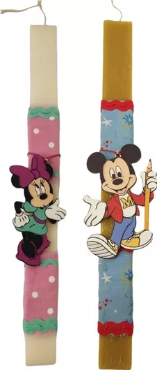 Πασχαλινή Λαμπάδα για Δίδυμα Mickey & Minnie