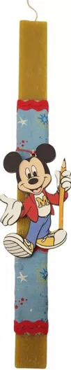 Πασχαλινή Λαμπάδα με Σχέδιο Mickey Mouse
