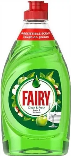 Υγρό Πιάτων Fairy Clean & Fresh Μήλο 383ml