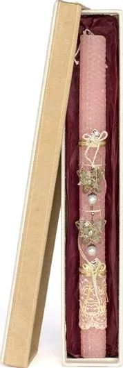 Πασχαλινή Λαμπάδα Μελισσοκέρι Σκουλαρίκια Πεταλούδα