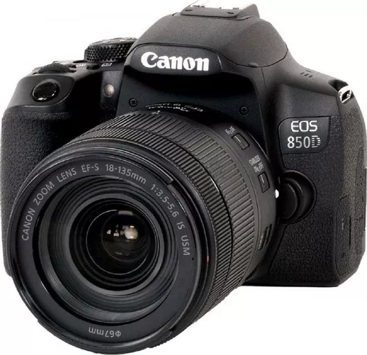 Φωτογραφική Μηχανή Canon DSLR EOS 850D Crop Frame Kit EF-S 18-135mm F3.5-5.6 IS USM Μαύρο