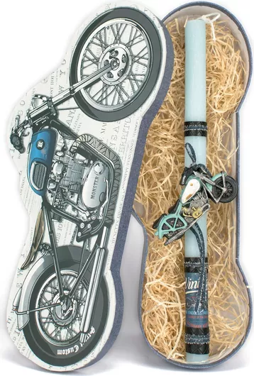 Πασχαλινή Λαμπάδα Χειροποίητη Σχηματικό Κουτί Μηχανή