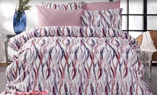 Σεντόνια MayHome Polycotton Γίγας με Λάστιχο 170x200x30cm σε Γεωμετρικό Σχέδιο Σετ 4τμχ Πολύχρωμο