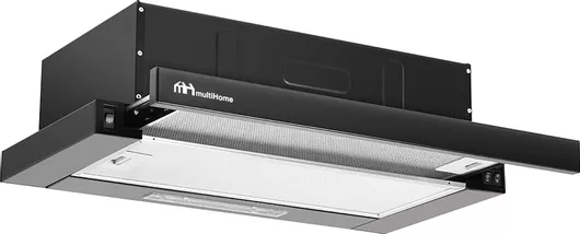 Απορροφητήρας Κουζίνας MultiHome MH-6665 Συρόμενος 60cm Μαύρο