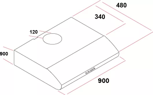 MultiHome MH-6685 Ελεύθερος Απορροφητήρας 90cm Μαύρος