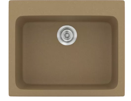 Νεροχύτης Sanitec Classic 331 Ένθετος 60x50cm Metallic Coffee