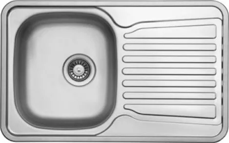 Ένθετος Νεροχύτης Macart Economy D-100 Inox Σατινέ 77.8x48.8cm Ασημί