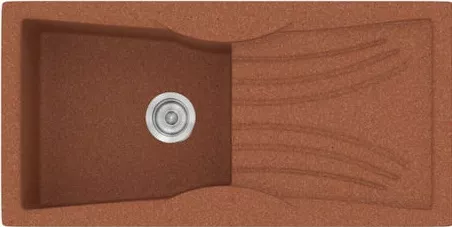 Νεροχύτης Κουζίνας Sanitec Classic 328 Ένθετος 55 cm 99x20x51cm Granite Terracotta
