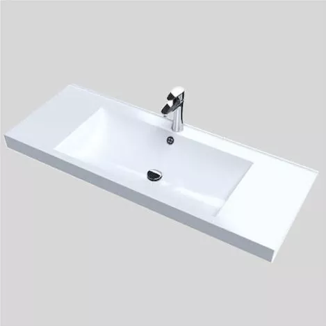 Νιπτήρας Sanitec Oscar Επικαθήμενος Πορσελάνης 75x40cm