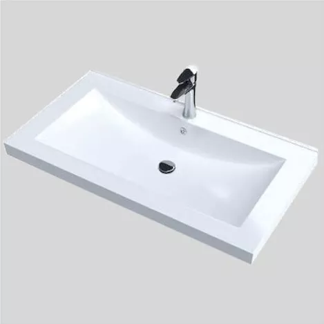 Νιπτήρας Sanitec Venga Επικαθήμενος Πορσελάνης 110x50cm