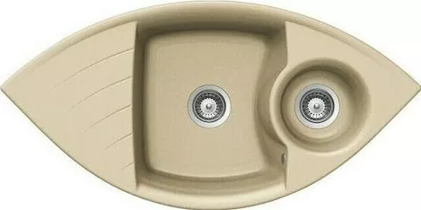 Νεροχύτης Κουζίνας Macart Focus C-150 Ένθετος & Αντιστρεφόμενος 104.8x19x52cm Terra