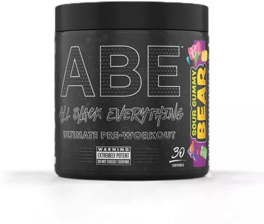Applied Nutrition Abe All Black Everything Συμπλήρωμα Pre Workout 375gr 30 μερίδες SOUR GUMMY BEAR