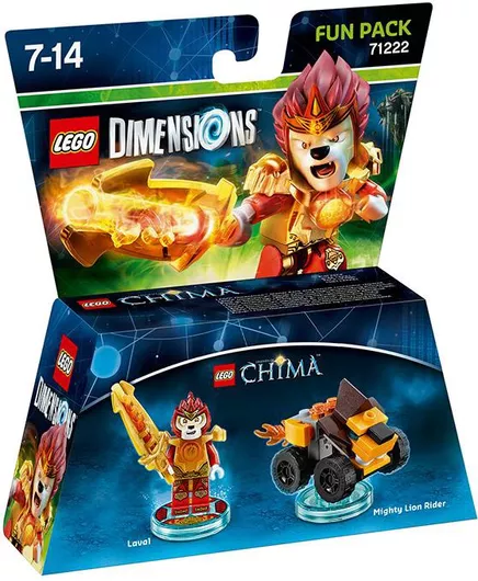Lego Dimensions Legends of Chima: Laval & Mighty Lion Rider Fun Pack για 7+ Ετών #71222