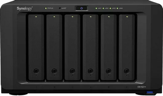 NAS Synology DiskStation DS1621+ Tower με 6 θέσεις για HDD/SSD & 4 θύρες Ethernet