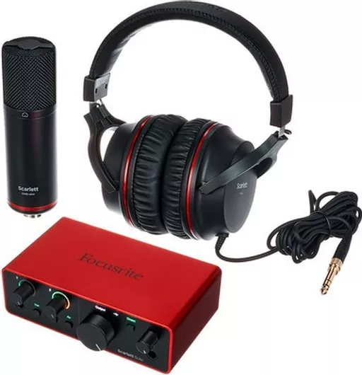Εξωτερική Επαγγελματική Κάρτα Ήχου Focusrite Scarlett Solo Studio 4th Gen Συνδεσιμότητα USB για PC με Μικρόφωνο & Ακουστικά