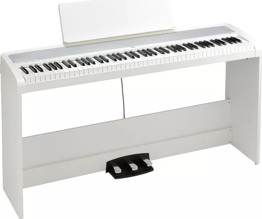 Ηλεκτρικό Πιάνο Korg B2SP Stand Stage με 88 Βαρυκεντρισμένα Πλήκτρα Ενσωματωμένα Ηχεία & Σύνδεση με Ακουστικά Λευκό