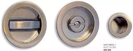 Χούφτα Πόρτας Conset C1359 Ματ Νίκελ Χούφτα Συρόμενης Πόρτας με κλείστρο