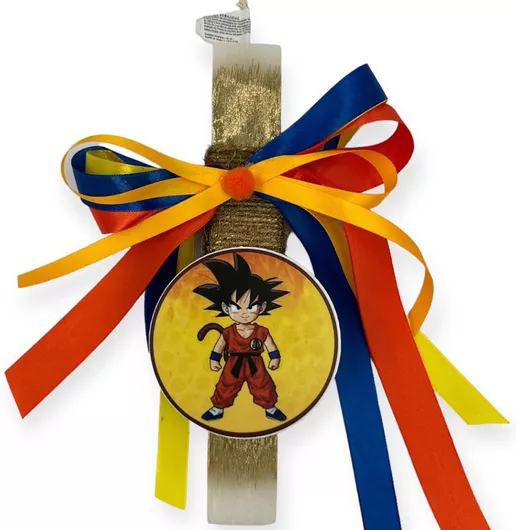 Πασχαλινή Λαμπάδα Papell Αρωματική Χειροποίητη Πλακέ Dragon Ball Z Son Goku