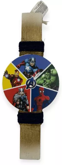 Πασχαλινή Λαμπάδα Αρωματική Χειροποίητη Πλακέ Avengers Σήμα