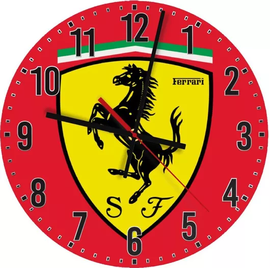 Ρολόι Τοίχου Ferrari Ξύλινο 30cm