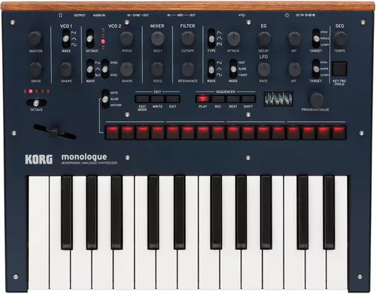 Synthesizer Korg Monologue Αναλογικό με 25 πλήκτρα Μπλε