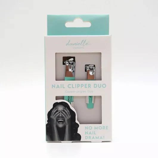 Νυχοκόπτης Danielle Creations No More Nail Drama Σετ 2τμχ Μέντα