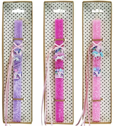 Πασχαλινή Λαμπάδα Synchronia LA23049 Μονόκερος Magical